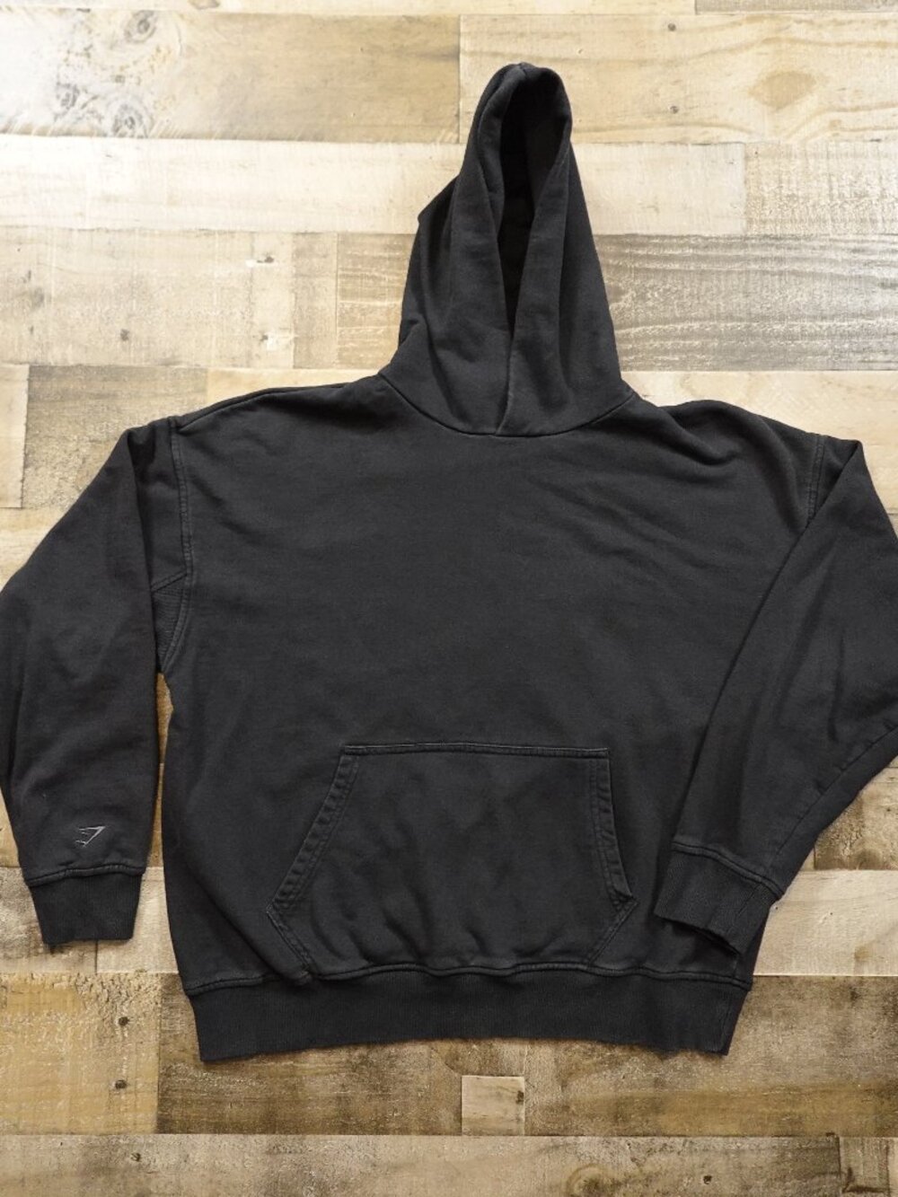 Gymshark Rest Day Essentials Hoodie Men’s Medium Black Oversized Pullover
